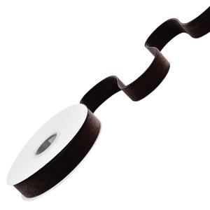 Ribest Brown Velvet Ribbon 1 Inch Continuous 10 Yards Christmas Ribbon for Gift Wrapping Wreath Christmas Tree Party Decoration Crafts Home Decor Bouquets Pack of 2