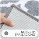 OLANLY Bathroom Rugs 36x24, Soft and Absorbent Microfiber Bath Rugs, Non-Slip Shaggy Shower Carpet, Machine Wash Dry, Bath Mats for Bathroom Floor, Tub and Shower, Grey