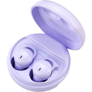 Sleeping Ear Buds Sleep Earbuds for Side Sleepers, Sleep Headphones for Sleeping on Side, Purple Invisible Small Tiny Micro Mini Earbuds Wireless Bluetooth Earphones for Small Ear Canal Women