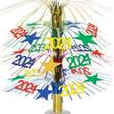 Beistle New Year's Eve Table Centerpiece for 2024 Graduation Party Decorations, Celebrating with You Since 1900, 18", Gold/ Red/ Blue/ Yellow/ Green