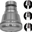 Kitchen Faucet Head Replacement,Faucet Sprayer Attachment for Kitchen Sink,Kitchen Tap Head Rotatable,Anti-Splash Kitchen Faucet Nozzle Head,Water Saving Faucet Aerator for Sink (Brushed Nickel)