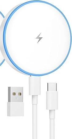 15W Wireless Charger iPhone 6FT, MagSafe Charger for iPhone 16 15 14 13 12 11 Pro Max/Plus/8/7/AirPods, Magnetic for iPhone Wireless Fast Charging Charging Pad with 20W USB C
