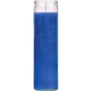 Stella Glass Jar Prayer Candles, 8 in. (Blue)