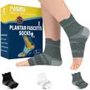 PAPLUS 3 Pairs Plantar Fasciitis Socks Women & Men - Ankle Compression Sleeve for Sprained Ankle, Heel Spur & Arch Support - Foot Brace for Achilles Tendonitis Relief, Arthritis Pain, XL