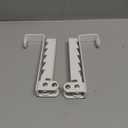 Over the Door Hooks 2 Pack, HAOYIJIA Folding Over the Door Drying Rack with Soft Rubber Prevent Scratches, Heavy Duty White Door Hooks Hanging Clothes Towels Bags and Robe for Bathroom Laundry Kitchen