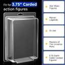 Display Case for Figures, 10 Packs Blister Clamshells Compatible With Marvel Legends, Gi-Joe, Masters of The Universe Motu, Star Wars (Fits 3.75" Carded Figures)
