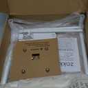 Zakkart SnugCloud Foldable Cat Window Perch - Cordless, Ultra Soft Machine Washable Bed with 4-Sided Bolster, Metal Frame - Window Hammock for Large Cats and Kittens (Cream White, Large) (Large (24.8"x15.7"))