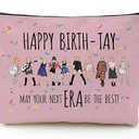 Music Lover Gifts for Women, Album Inspired Gift, Song Lovers Gift, Birthday Gifts for Mum Daughter Sister Friend BFF Girls, Singer's Merchandise, Travel Toiletry Makeup Organizer Zipper Pouch（New)