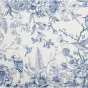 Chinoiserie Flowers Dish Drying Mat for Kitchen Counter, 18x24 Inch Vintage Blue Floral Birds Ultra Absorbent Reversible Dish Drainer Mats Plate Holder (18" x 24", Chinoiserie Flowers)