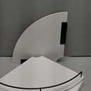 Corner Floating Shelves, Rustic Brown Wood, Set of 2, Wall Mount Storage with Guardrail for Bathroom Kitchen Living Room (White)