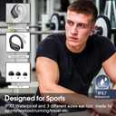 Wireless Earbuds 75hrs Bluetooth 5.4 Headphone Sport, 2026 Bluetooth Earbuds Stereo Deep Bass Over Ear Bud with Earhooks, ENC Noise Cancelling Mic, IPX7 Waterproof Earphone for Gym/Running/Workout
