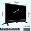 Feihe 19 Inch HD LED Flat Screen TV 1080p IPS Display w/Digital Dual Tuners ATSC/HDMI/VGA/AV/USB, 12 Volt RV TV Built in Dual Speakers Suitable for Kitchen/RV/Caravan and Boat(Not Smart TV)