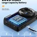 Digital Camera with Front Rear Lens, Autofocus 64MP 4K Camera for Photography with 32GB Card, Portable Compact Point and Shoot Camera for Teens Adult Beginner with Metal Shell, 2000mAh Battery