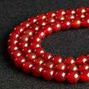 100pcs 10mm Red Agate Beads Natural Gemstone Beads Round Loose Beads for Jewelry Making
