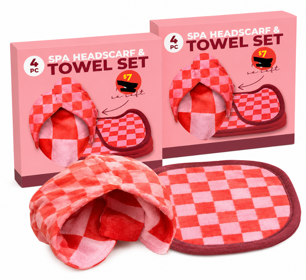Spa Headscarf Towel Set 2 Pack