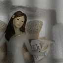 Pavilion Gift Company 19105 Serenity Angel Figurine, 9", Silver,white