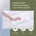 Plush Extra Thick Twin Mattress Topper, Soft & Cooling Pillow Top Bed Topper for Back Pain with 300TC Cotton Cover, Overfilled Mattress Pad Cover for Back Pain, Fit to 6-22 Mattress.