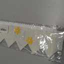 First Birthday Crown, Felt Party Hat with Yellow Daisies, White Number 1, Elastic Band
