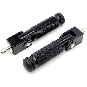 Universal Motorcycle Bicycle Folding Foot Pegs 90 Degree Foldable Electric Motorbike Passenger Footrests Rearsets Rear Set Footpegs foot Rest Pedals M8 Install Bolts