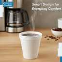 Concession Essentials Foam Cups, Disposable Hot and Cold Beverage Insulated to-Go Cups, 8 Oz, Made in USA, for Coffee Tea Water Soda, 40 Count