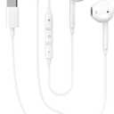 USB C Earbuds Wired for iPhone 17 16 15, Type C Headphones Earphones with Microphone & Remote Noise Cancelling Ear Buds Compatible for iPhone 17 16 15 Pro Max, iPad Pro, Galaxy S26 S25 S24, Pixel 9 8