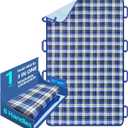 35" x 60" Waterproof Bed Pads with 8 Handles, Positioning Bed Pad for Incontinence, Reusable Bed Underpads, Washable Pads for Adult, Elderly, Bedwet Kids, Bedridden