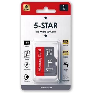 5-Star 1 TB Micro SD High Speed Memory Card for Car Navigation,Smartphone,Portable Gaming Devices,Camera and Drone