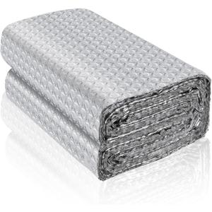 Reflective Foil Insulation, Double Reflective Bubble Insulation Sheet, Aluminum Foil Bubble Shield, Radiant Barrier Roll for RV Windows Weatherproofing (23.6''x 10Ft)
