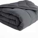 Weighted Blanket(60''x80'' 20lbs,Queen Size),Adults Heavy Blanket with Premium Cozy Cotton and Natural Glass Beads,Dark Grey