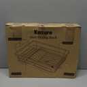 Kitsure Dish Drying Rack for Kitchen Counter, Stainless Steel Sink Organization and Storage Essentials with Cutlery Holder, Home and Appartment Decor, 12''W x 15.5''L, Red