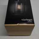 Xavier 1-Light Matte Black Hardwired Outdoor Indoor Wall Lantern Sconce with Seeded Glass Shade