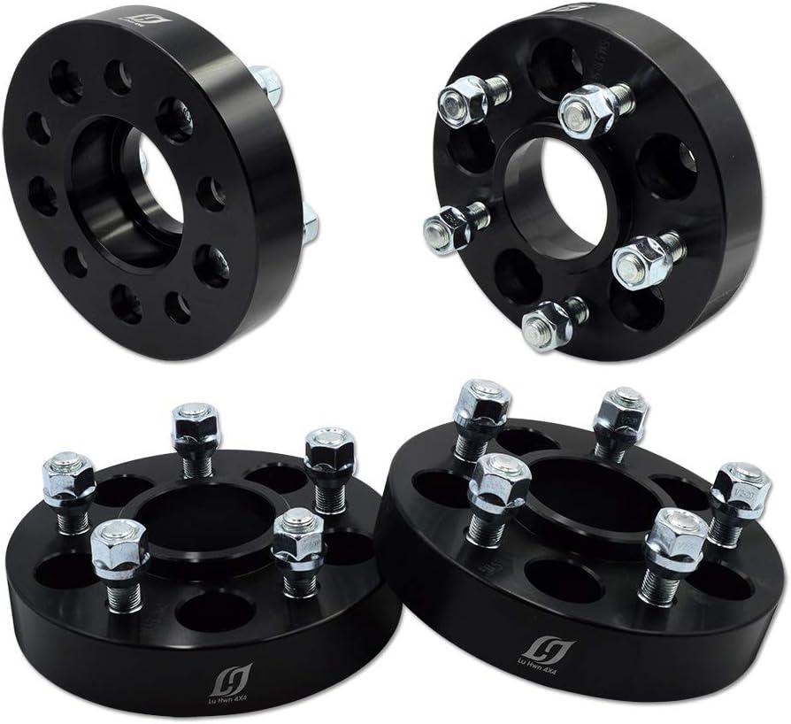 5x4.5 Wheel Spacers 1.25 inch Thick with 1/2-20 Studs, 5x114.3mm / 71.5mm Hub Bore Wheel Adapters, Pack of 4