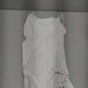 Girls Backless Dance Leotard – Ballet & Gymnastics Outfit with Adjustable Strap (10-12 Years, White)