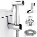 Purrfectzone Bidet Sprayer for Toilet, Handheld Sprayer Kit, Cloth Diaper Sprayer Set - Easy to Install - Stainless Steel