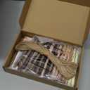 Sintuff 50 Set Baby Shower Favors for Guest 1 Thank You for Coming Sign 50 Ballpoint Pens 50 Thank You Cards with Twine Fall Baby Shower Return Gifts for Gender Reveal(Retro Colors,Boho)