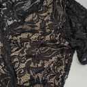 Avidlove Women Lace Bodysuit Lingerie Tops Sexy Deep V Bodysuit Tops One Piece Body Suit Short Sleeve (A-black-(with Snap Crotch, XL))