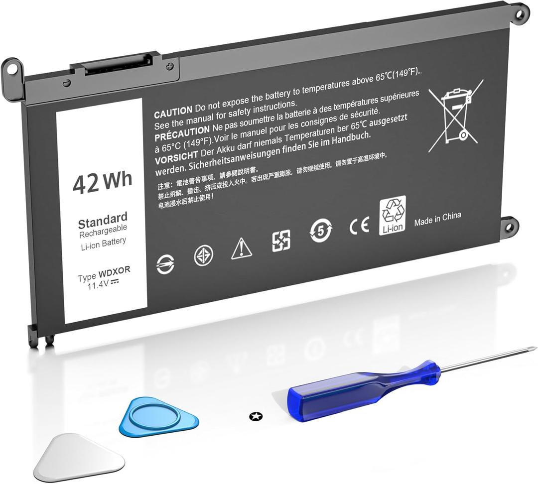 42WH WDX0R Battery Compatible with Dell Inspiron 13 15 5000 7000 Series 15 7573 7579 7560 7570 7569 5570 5567 5565 5568 5578 5579 5575 13 7368 7378 5368 5378 5379 17 5765 5767 5770 P66F P58F