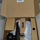 Veise VE028 Built-in Wi-Fi Smart Lock with Knob, Fingerprint Keyless Entry with Handle, App Remote & Voice Control, Electronic Digital Keypad for Front Door and Bedroom, IP65 Waterproof, Matte Black