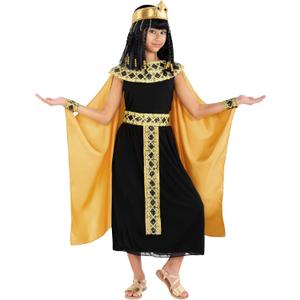 Morph Queen Cleopatra Costume Kids Egyptian Costume Girls Egyptian Princess Cleopatra Dress Halloween Costumes for Girls (Large)