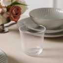 Stone Lain Linea 16-Piece Dinnerware Set Stoneware, Soda Lime Glass, White