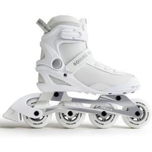 Inline Skates PRO for Adult Women - ABEC-9 Bearing with Breathable Lining for Male Female, Optional Brake, Size W 6-9, Black, US Women 8