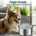 PawsPik Spill Proof Stainless Steel Dog Water Bowl 4L Slow Drinking Pet Bowl with Floating Tray, Non-Tip, BPA-Free, Dishwasher Safe for Large Dogs & Multi-Pet Homes
