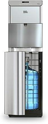 Brio Moderna Touchless Bottom Load Water Cooler Dispenser - Self-Cleaning, Motion Sensor, Tri Temp Dispense, Child Safety Lock, Holds 3 or 5 Gallon Bottles, Digital Display and LED Light