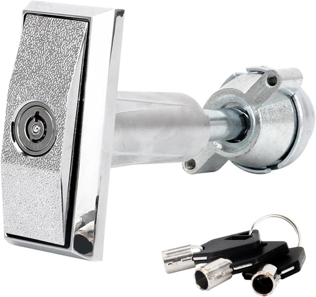 Vending Machine Lock,Vending Machine Key,T-Shaped Non Universal Precision Lock Core,Sturdy and Durable,with 3 Keys,Suitable for Candy and Snack Machines (Different Keys)