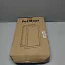 3-Flap Dog Door, Medium Doggy Door for Wall, Never Rust Plastic Through Wall Doggie Door, Telescoping Tunnel, Closing Panel for Lock, Pet Door for Cats, Pets Up to 45 Pounds