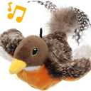 Flapping Bird Cat Toy, Motion Activated with Catnip, 3 Modes & USB Rechargeable, Machine Washable Interactive Toy for Indoor Cats