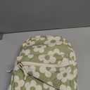 Bluboon Mini Backpacks for Girls 13" Toddler Backpack Purse School Bookbag Kawaii Backpack Women (Beige Flower Green Background)