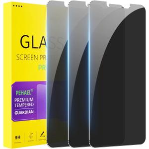 PEHAEL 3Pack for iPhone 11/iPhone XR Privacy Screen Protector Anti-Spy Tempered Glass Film 9H Hardness Easy Installation Bubble Free [6.1 inch]