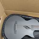 Enya NOVA GO SP1 Carbon Fiber Travel Guitar - 35" Acoustic Electric with Smart AcousticPlus Technology, Built-in Effects, USB Recording, Bluetooth Speaker, Beginner Bundle with Gig Bag & Accessories (Black)