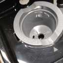 Single Serve One Cup Coffee Maker, for K Cups and Grounds, Mini Coffee Maker with Portable Handle, 6 to 12 Oz Brew Size, for Travel, Camping, Office, RV and Dorm, 120V, Black and Gold